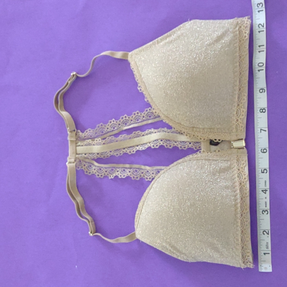Imtimissimi metallic gold soft cup bra. Size is missing fits 34B/C - Picture 5 of 8